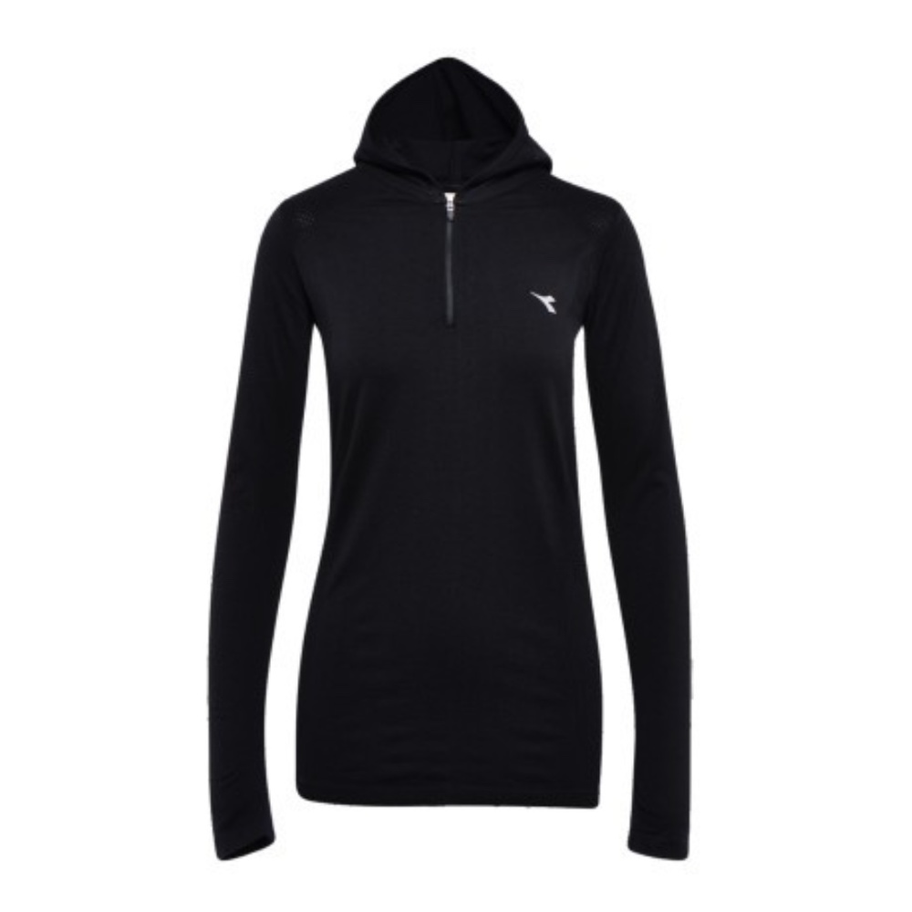 BRAND NEW women diadora run seamless hooded long sleeve top size XS/S